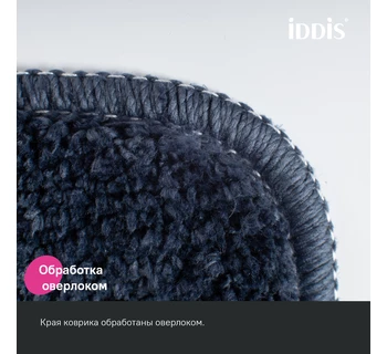 Коврик для ванной комнаты IDDIS PSQS05Mi12 65х45 микрофибра цвет синий