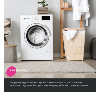 Коврик для ванной комнаты IDDIS PSQS05Mi12 65х45 микрофибра цвет синий