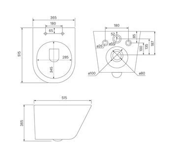 Унитаз подвесной черный матовый IDDIS Calipso CALR3BMi25