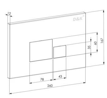 Комплект D&K DS1511606 унитаз DT1516016 инсталляция DI8055119 клавиша смыва DB1519001
