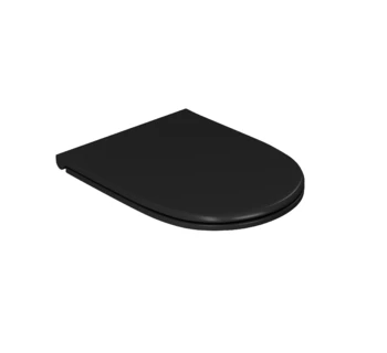 Унитаз подвесной безободковый D&K Matrix DT1396025 сиденье микролифт черный