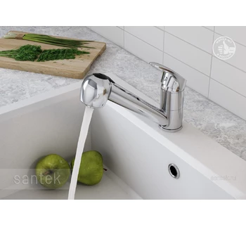Смеситель Santek Мавис кухонный выдвижной излив WH5A42011C001