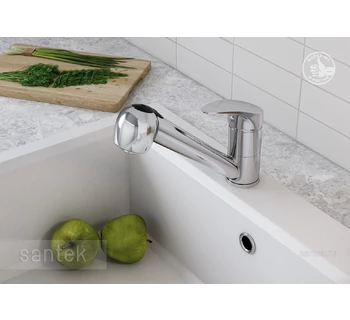 Смеситель Santek Мавис кухонный выдвижной излив WH5A42011C001