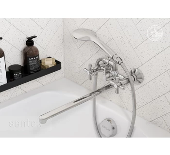 Смеситель Santek Рокс для ванны длинный излив WH5A12014C001