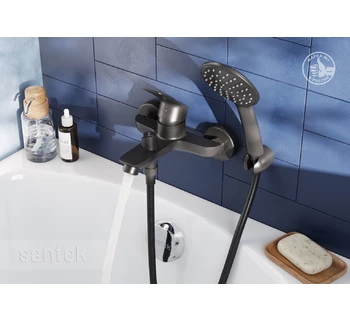 Смеситель Santek Таос для ванны черный WH5A10009N001