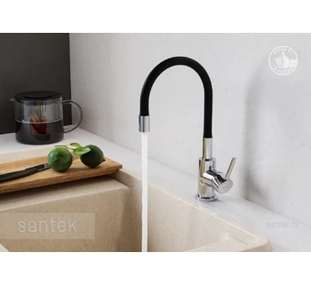 Смеситель Santek Тесио кухонный гибкий излив WH5A44012C001