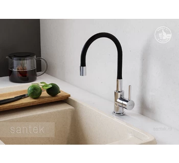 Смеситель Santek Тесио кухонный гибкий излив WH5A44012C001