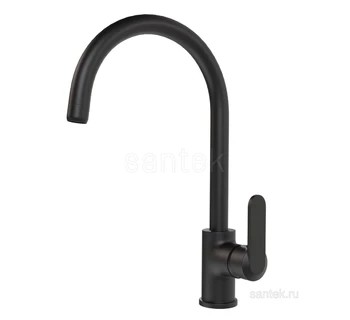 Смеситель Santek Линдос кухонный черный матовый WH5A41008N001