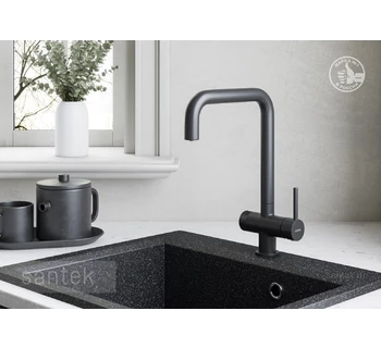 Смеситель Santek Тесио кухонный с подключением фильтра черный WH5A43012N001