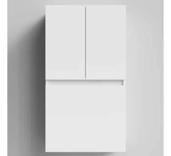 Шкаф подвесной Vod-ok Тендер 60 над стиральной машиной с корзиной для белья цвет белый